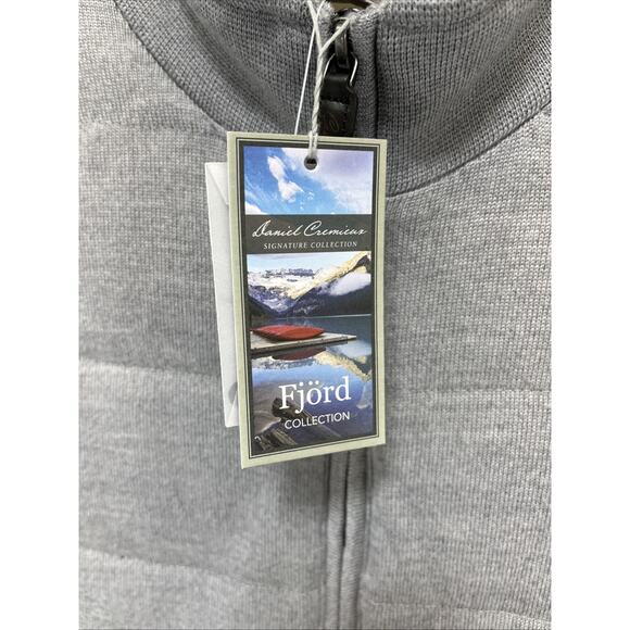 NWT CREMIEUX SIGNATURE COLLECTION MOCK NECK 100% MERINO WOOL FULL ZIP VEST XL - Picture 3 of 6